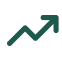 Ícone de seta crescente simbolizando monitoramento contínuo e respostas ágeis